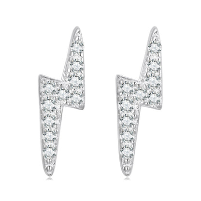 925 Sterling Silver Earrings with Pavé Setting CZ for Women