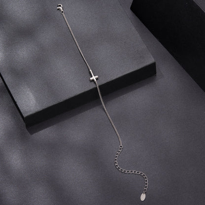 925 Sterling Silver Moissanite Bracelet 15+6cm, Plated White Gold, for Women