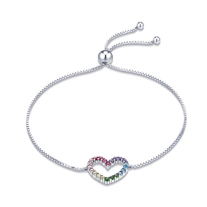 925 Sterling Silver Bracelet with Pavé Setting CZ