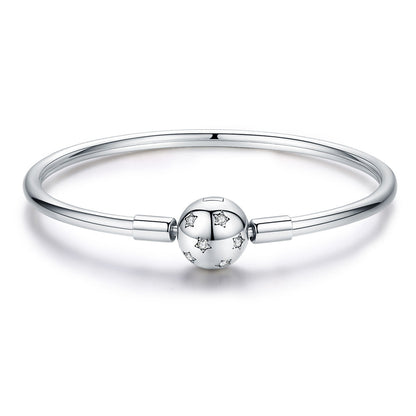 925 Sterling Silver Adjustable Bracelet Style Nan Size 17cm for Men