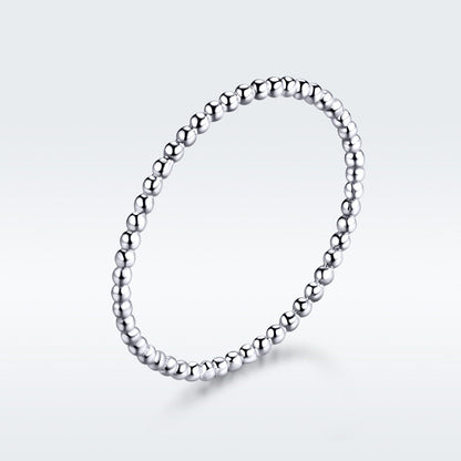 925 Sterling Silver+Plated Platinum Ring Size 6 for Women
