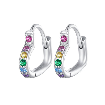 925 Sterling Silver Earrings with Pavé Setting CZ for Women