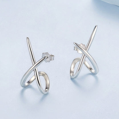 925 Sterling Silver Oxidized Silver Earrings