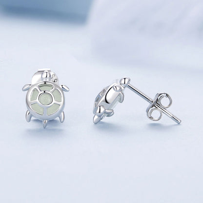925 Sterling Silver Luminous Stone Earrings