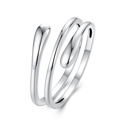 925 Sterling Silver Oxidized Silver Adjustable Rings