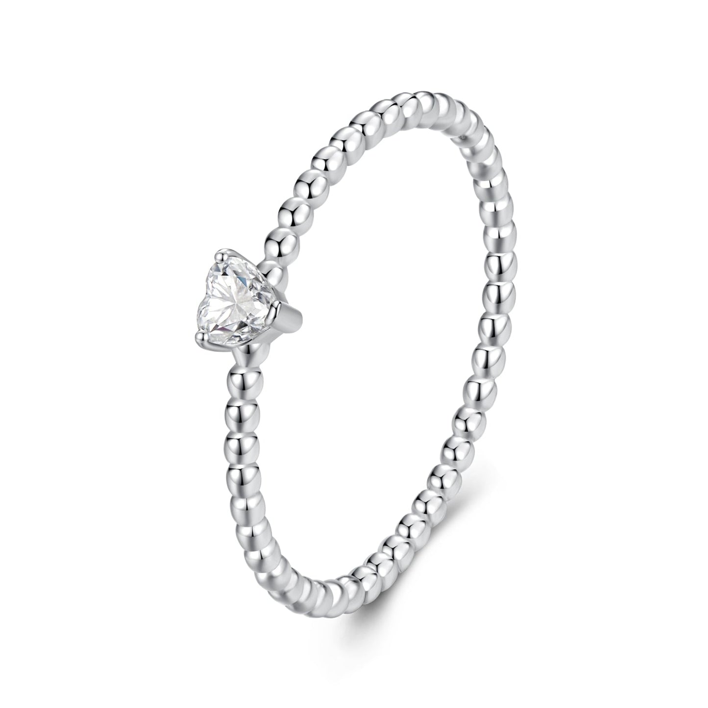 925 Sterling Silver Moissanite Ring Size 6 Plated White Gold