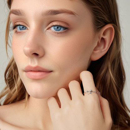 925 Sterling Silver Oxidized Silver Ring for Unisex