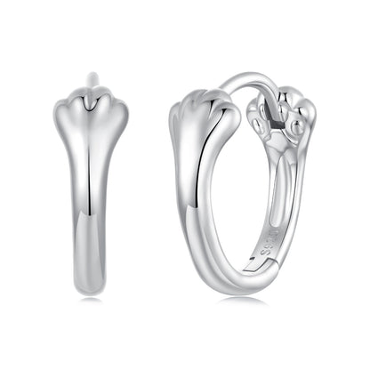 925 Sterling Silver Plated White Gold Earrings for Women