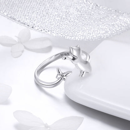 925 Sterling Silver Ring with 0.2cm Width and 1.2cm Claw Height