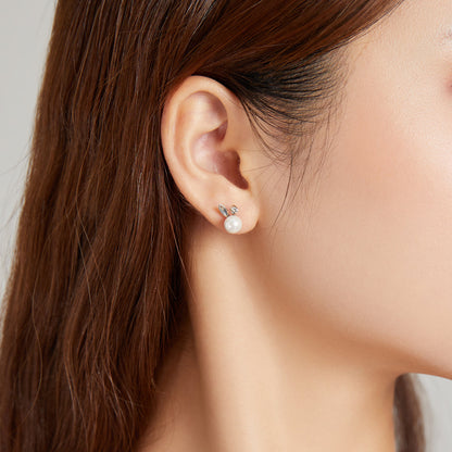 925 Sterling Silver Earrings with Quality Shell Pearl
