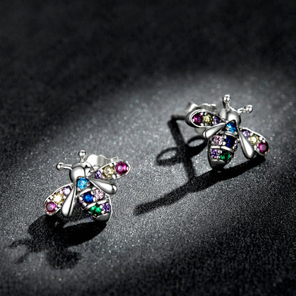 925 Sterling Silver Pavé Setting CZ Earrings for Women
