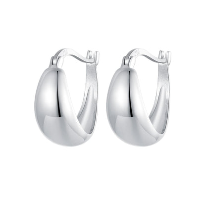 925 Sterling Silver White Gold Plated Earrings for Women