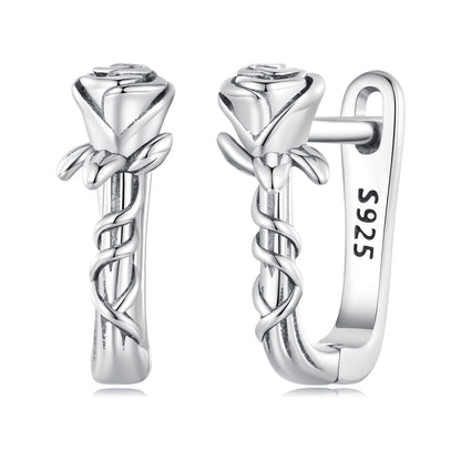 925 Sterling Silver Earrings with Oxidized Finish for Women