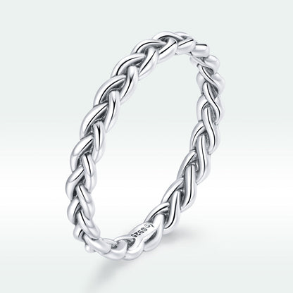 925 Sterling Silver Oxidized 0.20cm Ring Size 9 for Women