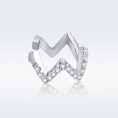925 Sterling Silver Plated Platinum Pavé CZ Earrings for Women