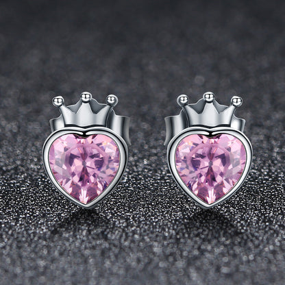 925 Sterling Silver Oxidized Pavé Setting CZ Earrings