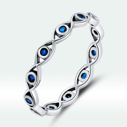 925 Sterling Silver Oxidized CZ Pavé Setting Ring Size 6.0 for Women