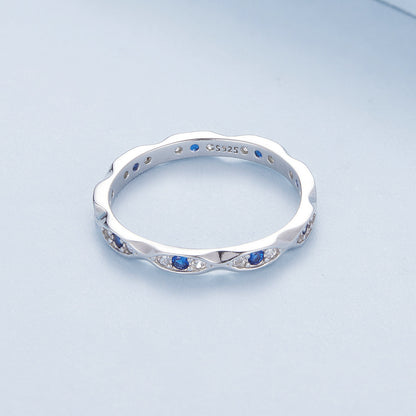 925 Sterling Silver Pavé Setting CZ Ring Size 6.0 for Women