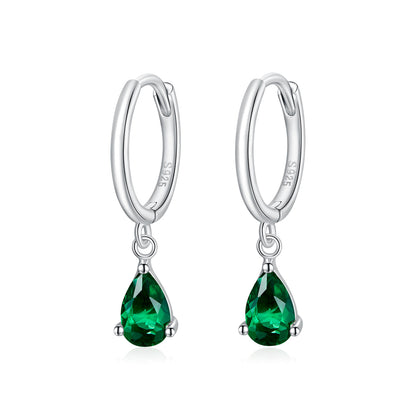 925 Sterling Silver Earrings with Pavé Setting CZ