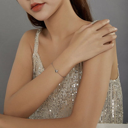 925 Sterling Silver Pavé Setting CZ Bracelet for Women