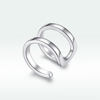 925 Sterling Silver Earrings 1.2*0.8cm with Platinum Plating for Women