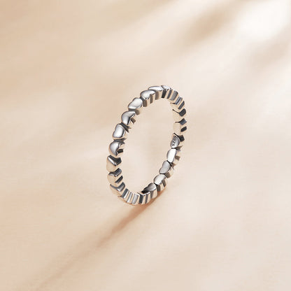 925 Sterling Silver Oxidized Ring Size 6.0 for Women