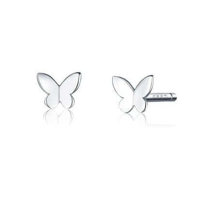 925 Sterling Silver & Platinum Plated Earrings
