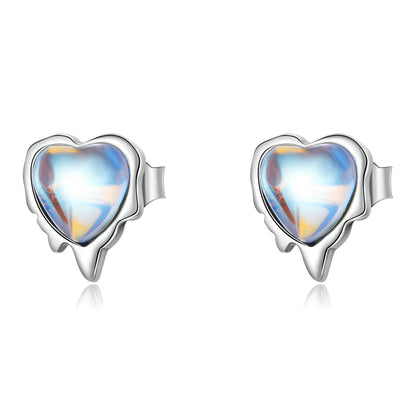 925 Sterling Silver Moonstone Earrings for Women