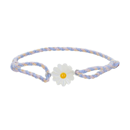 925 Sterling Silver Plated Platinum Deep Seashell Bracelet 24cm Adjustable for Women