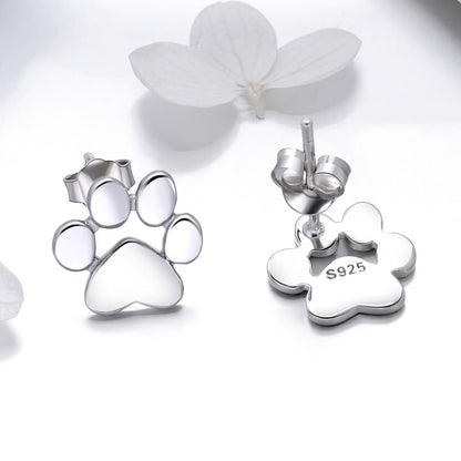 925 Sterling Silver Platinum Plated Earrings for Women