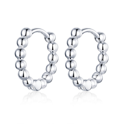 925 Sterling Silver Plated Platinum Earrings for Women