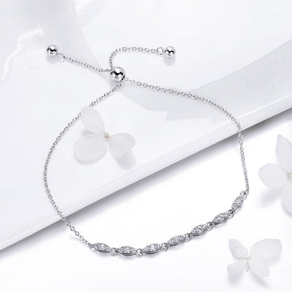925 Sterling Silver Bracelet 22cm for Women