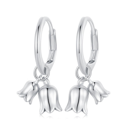 925 Sterling Silver Earrings for Women 20*10mm Oxidized Jewelry