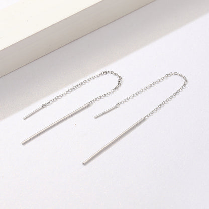 925 Sterling Silver Plated Platinum Earrings