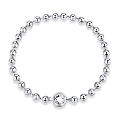 925 Sterling Silver Bracelet 17cm Oxidized & Platinum Plated for Women