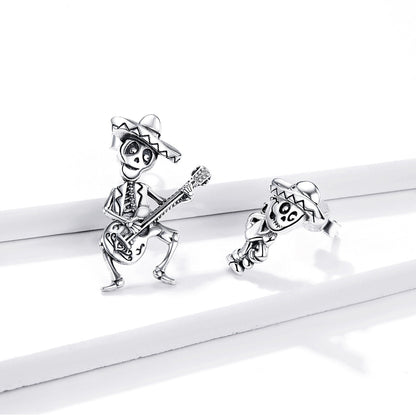 S925 Oxidized Silver Earrings Size 1.5*1cm, 2.4*1.3cm for Women