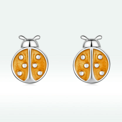 S925 Sterling Silver Enamel Earrings for Women
