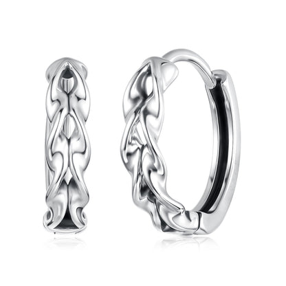 925 Sterling Silver Earrings for Women with Oxidized Finish