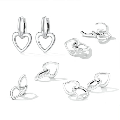 925 Sterling Silver Earrings for Women - Oxidized - 1.9x1.2cm