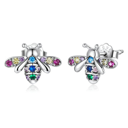 925 Sterling Silver Pavé Setting CZ Earrings for Women