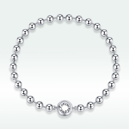 925 Sterling Silver Bracelet 17cm Oxidized & Platinum Plated for Women