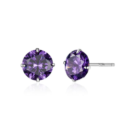 925 Sterling Silver Earrings with Pavé Setting CZ