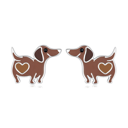 925 Sterling Silver Enamel Oxidized Earrings for Women