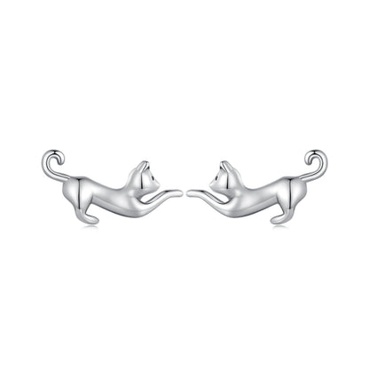 925 Sterling Silver Oxidized Earrings - 7*11mm for Women