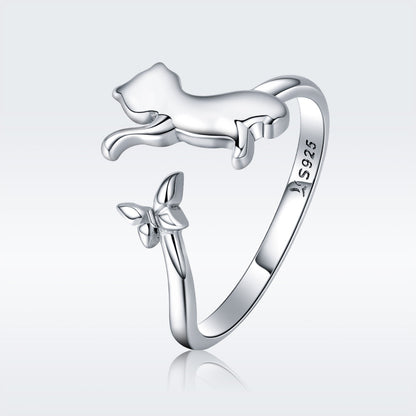 925 Sterling Silver Ring with 0.2cm Width and 1.2cm Claw Height