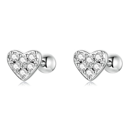 925 Sterling Silver Earrings with Pavé Setting CZ