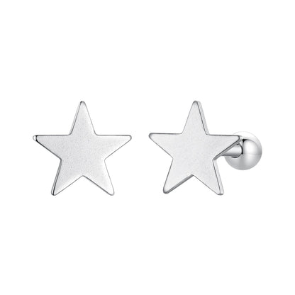 925 Sterling Silver Earrings 0.7cm