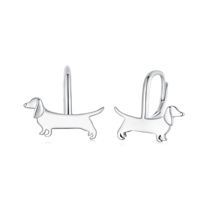 925 Oxidized Silver Earrings 17mm for Women