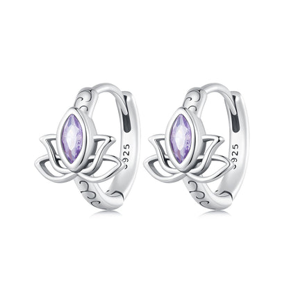 925 Sterling Silver Earrings with Pavé Setting CZ - 1.3x1.0cm - Oxidized Silver for Women