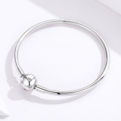925 Sterling Silver Adjustable Bracelet Style Nan Size 17cm for Men